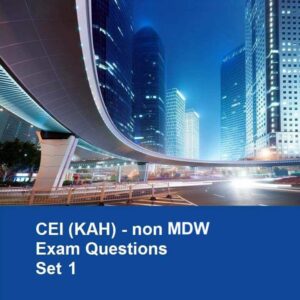 CEI KAH non MDW Exam Questions (Set 1)